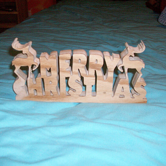 Buy Wooden Merry Christmas sign display by Fine Crafts on OpenSky