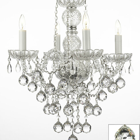 Chandeliers with crystal balls