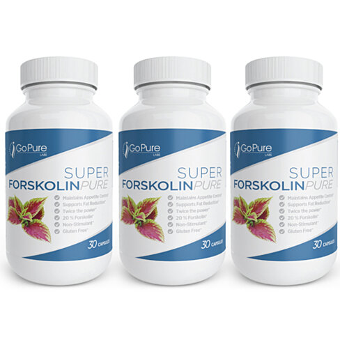 3-Pack: GoPure Super Forskolin for Weight Loss