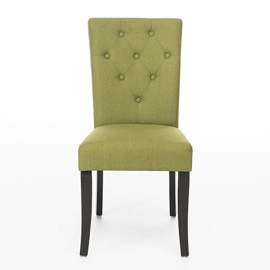 nasima green fabric <strong>dining</strong> chair set of 2