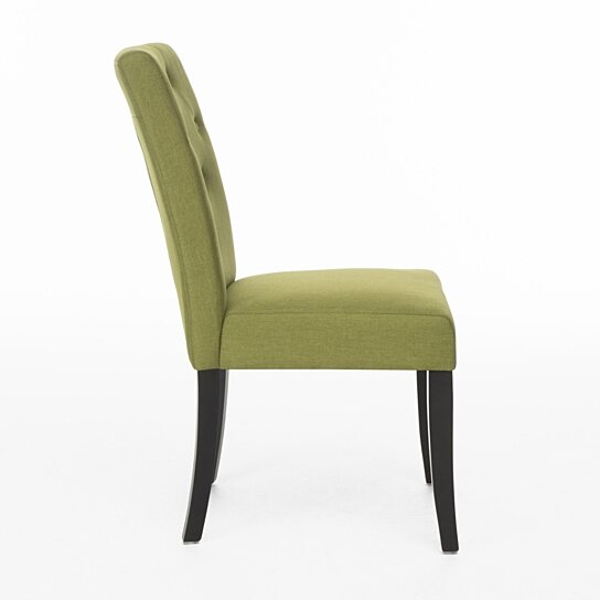 nasima green fabric <strong>dining</strong> chair set of 2