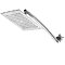 Razor 9 inch Chrome Square Rainfall Shower Head with 15 inch Extension Arm