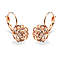 Crystal in a Rose Earrings, Necklace, and Ring in 18K Rose Gold or Platinum (Sold Separately)