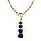Romantic Four-Tiered Crystal Drop Pendant Necklace