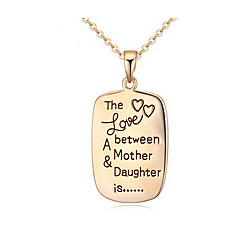 The Love Between A Mother and Daughter is ... Necklace