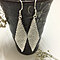 Silver Plated Prismatic Mesh Dangle Earring