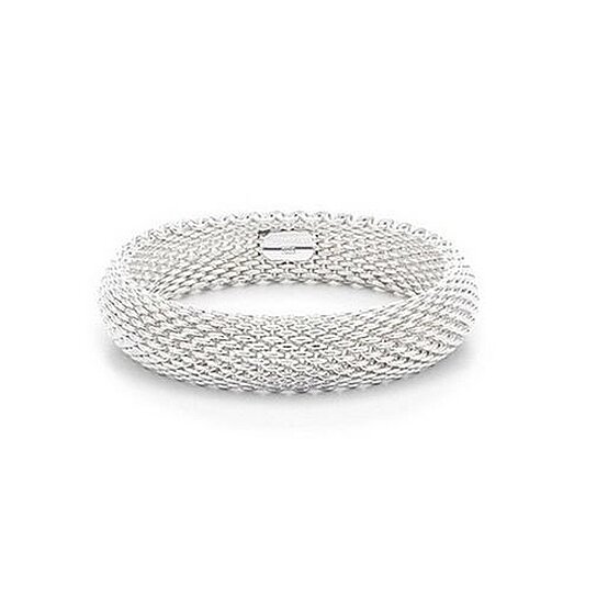 Silver Plated Woven Mesh Silky Chains Bracelet for Women