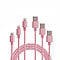 Apple or Android Compatible Charging Cables Includes 3ft, 6ft, 10ft Cables Plus BONUS POP Stand - Set of 3