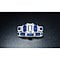 18k White Gold Emerald Cut Sapphire Ring & Band Set