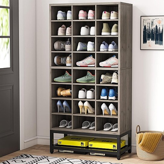 Tribesigns Shoe Cabinet with Doors, 5-Tier Free Standing Shoe