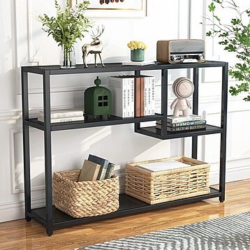 Buy Tribesigns Console Table, Small Black Entryway Table with