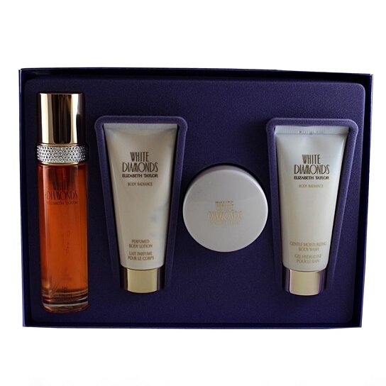 Buy WHITE DIAMONDS by Elizabeth Taylor for Women 4 PC. GIFT SET by ...