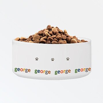 Personalized Large Dog Food Bowls - Dog Breeds