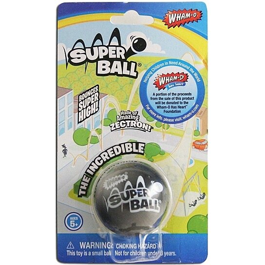WHAM-O Original SuperBall Whamo SUPER BALL Zectron Rubber New Large 1.5" BALL 