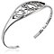 Engraved "The Love Between A Mother and Daughter..." Silver  Cuff Bracelet