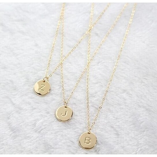 Perfect Gold Silver Initial Necklace