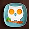Set of 2 Funny  Skull and Owl Egg/Cookies Molds
