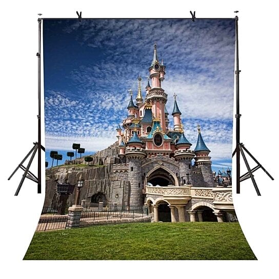 Buy 5x7ft Cartoon Castle Backdrop Cute Cartoon Castle Beautiful