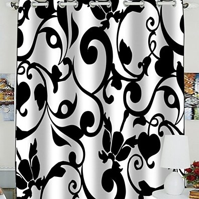 30 x 84 Sheer Curtains Kess InHouse Danii Pollehn Finebuqet Black White Decorative Set 