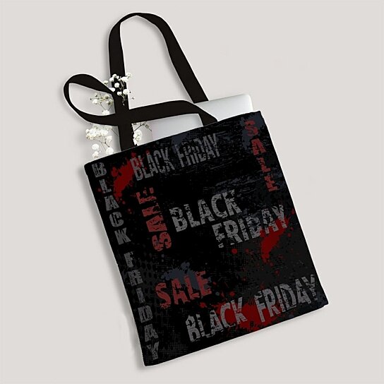 Buy Black Friday Sale Canvas Bag Reusable Tote Grocery Shopping Bags Tote Bag 14(W) x 16(H) by ...