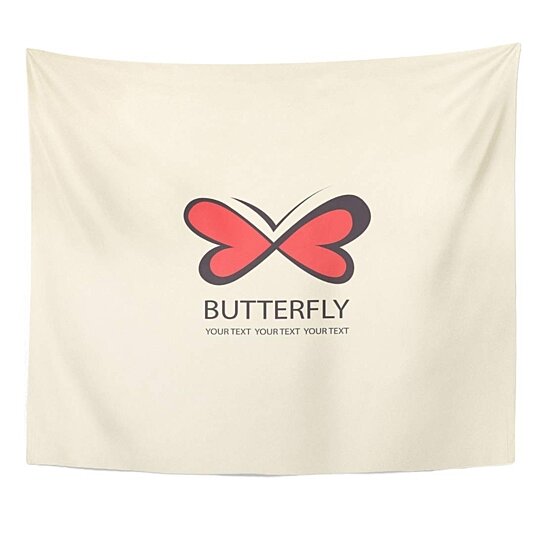 Buy Black Love Sweet Butterfly Wings In The Shape Hearts Infinity Sign Flat Design Colorful Abstract Wall Art Hanging Tapestry 51x60 Inch By Ann Pekin Pekin On Dot Bo