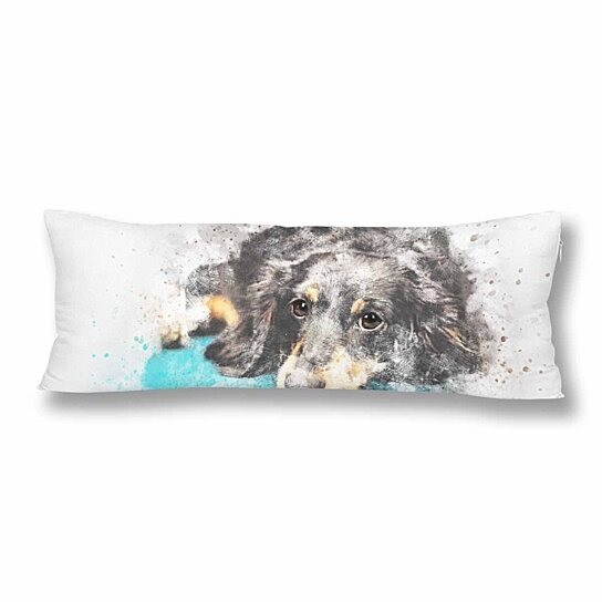 dog body pillow cover