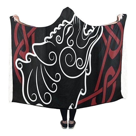 celtic hooded blanket