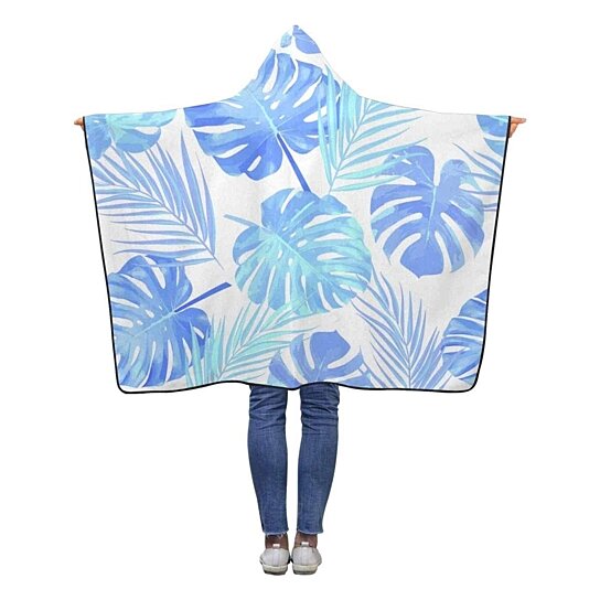 Buy Tropical Palm Tree Throw Hooded Blanket 40x50 Inch ...