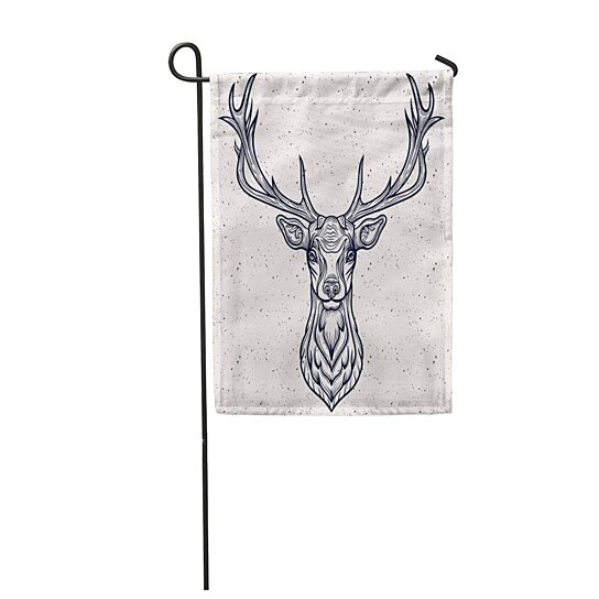 Download Buy Buck Vector Illustration of a Whitetail Deer Antler ...