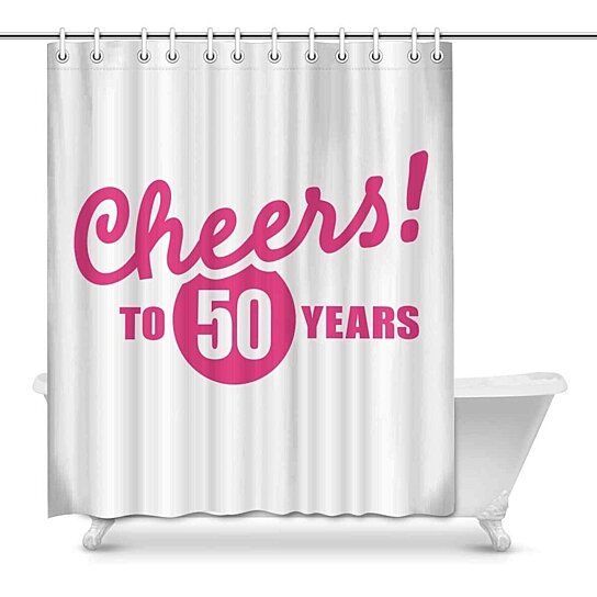 Shower Curtain Bathroom Hooks Bath Novelty Gift 