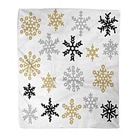 Modern Style Advent Calendar with Gold Textures and Highlights Ultra-Soft Micro Fleece Blanket Anti-Pilling Flannel Sleep Comfort Super Soft Sofa Blanket to Let Your Cold Winter Feel The Warmth 
