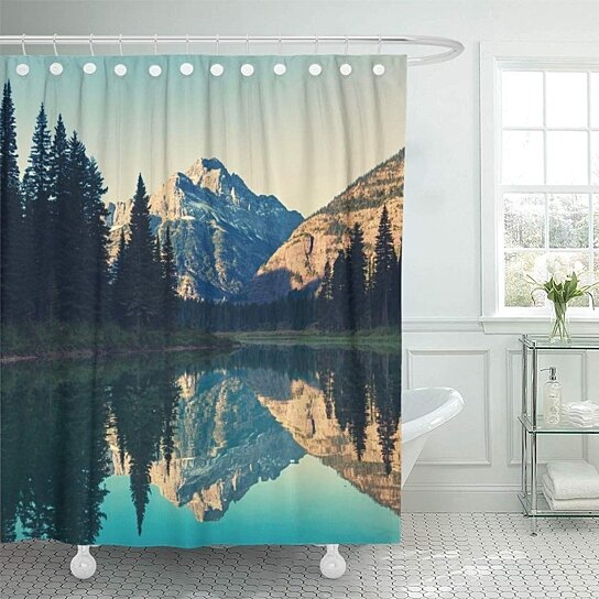 Buy Green Filter Glacier National Park Montana Usa Wilderness Hiking Meadow Peaceful Bathroom Decor Bath Shower Curtain 66x72 Inch By Wallis Flora On Opensky