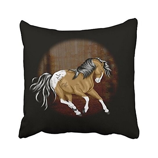 horse throw pillow