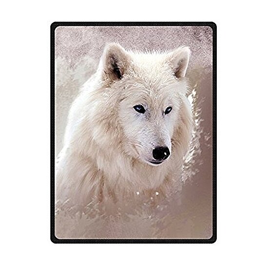 white wolf hybrid with blue eyes