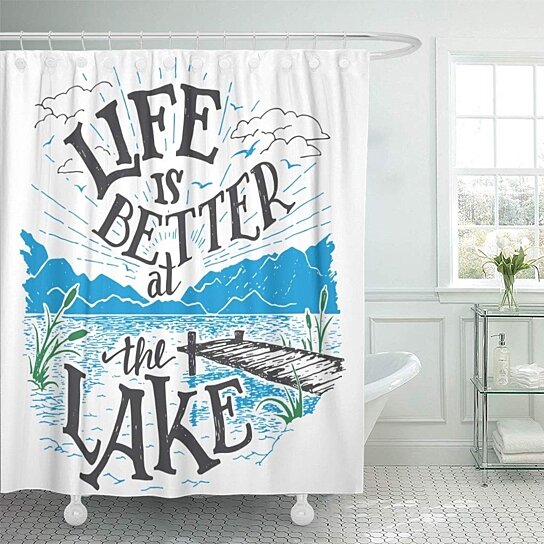 lake life bathroom decor