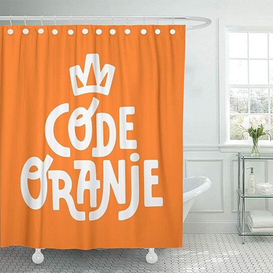 Buy Orange King Code Oranje The Netherlands Day Triangular Sign Bathroom Decor Bath Shower Curtain 60x72 Inch By Wallis Flora On Dot Bo