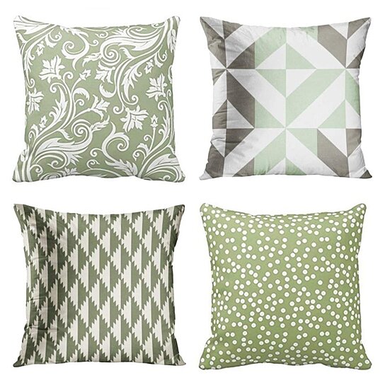 sage coloured cushions