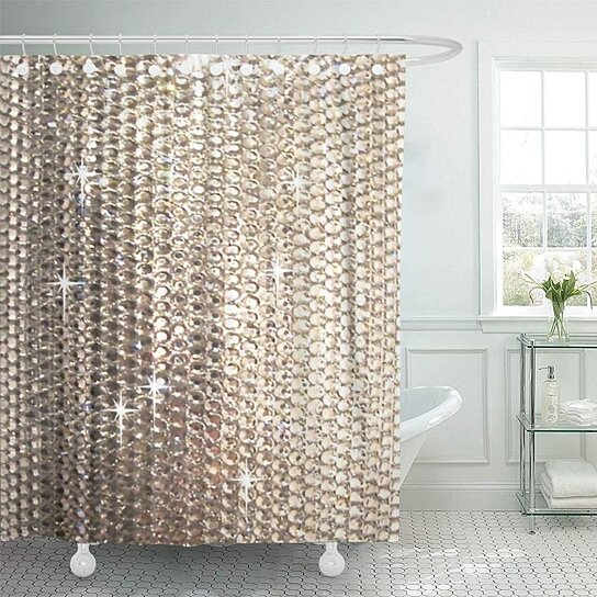bling shower curtain amazon