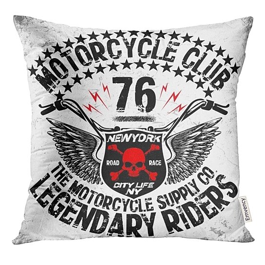 Motorcycle Pillow Cover Motorbike Cushion Cover Decorative Throw Pillow Covers