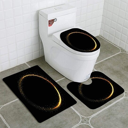 black toilet lid cover