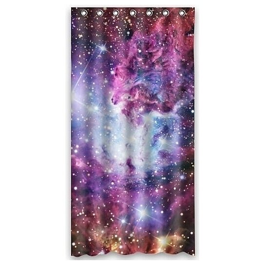 Brand New Galaxy Space Universe Shower Curtain 60 x 72 Inch 
