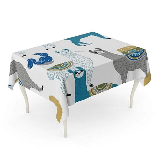 llama tablecloth