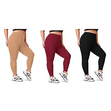 Buy 2-Pack: Women's Casual Ultra-Soft Smooth High Waisted Athletic