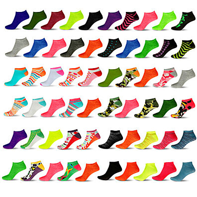 20-Pair Mystery Deal: Women’s Breathable Colorful No Show Low Cut Ankle Socks FIPP I PIEFIP TIPTIPPIPIPrPP PECEFIEPPP EIPEPEPEPP PSS PPPPELP FPIPIPIPIPP 