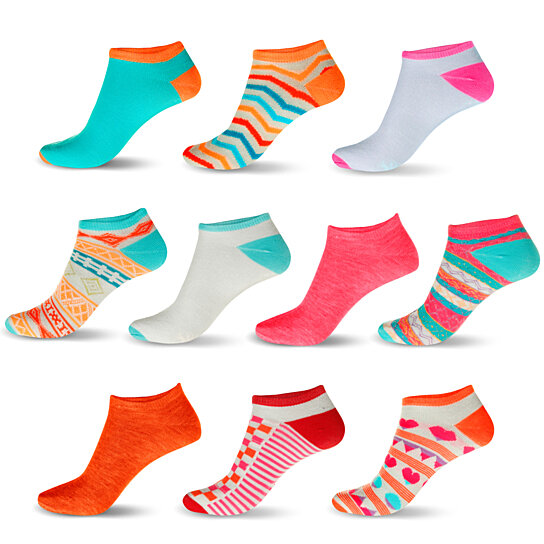 Women’s Low Rise Ankle Sock Mystery Deal, Set of 20 Pairs