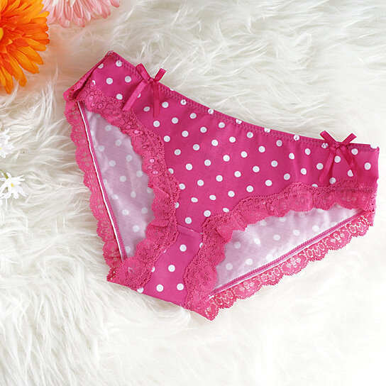 Buy Polka Dot Lace Panties Pink And Yellow Polka Dot Set Of 2 Cute