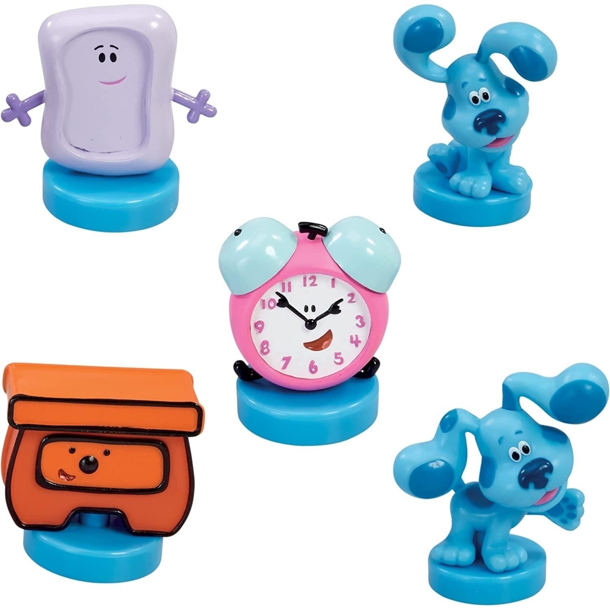 Buy Blues Clues Stamps 5pk Tickety Tock Clock Slippery Soap Sidetable ...