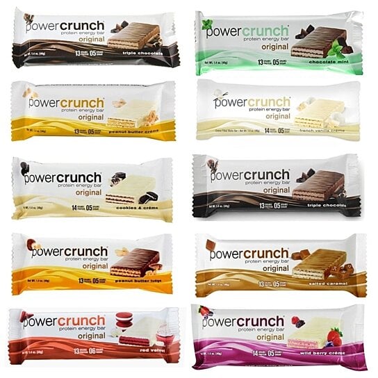 Buy Power Crunch Protein Bars 10 Flavors Variety Pack High Protein Wafer Cookie By Archies On 4246