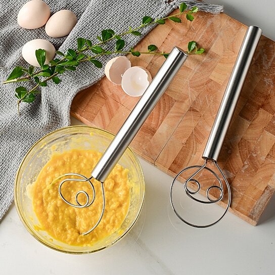 OMORY】 Stainless Steel semi-automatic whisk - Shop omory Cookware