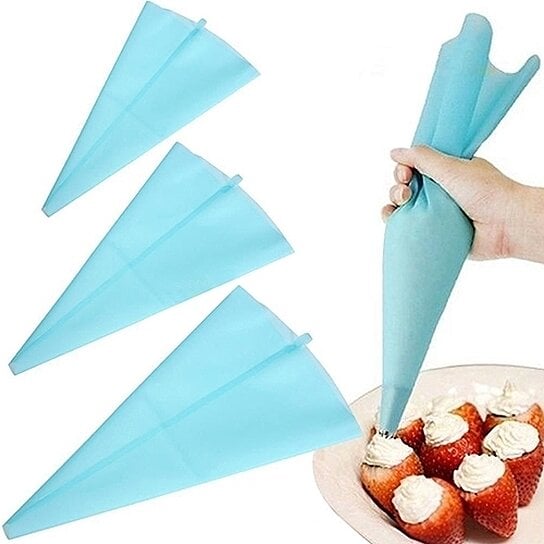 Reusable Silicone Cake Piping Baking Bag Icing Cream Pastry Cookies Decor Tools